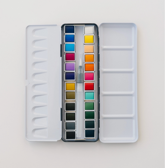 bailey rae studio / 24 watercolor paint palette