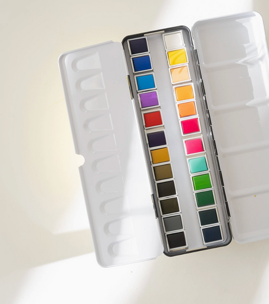 bailey rae studio / 24 watercolor paint palette