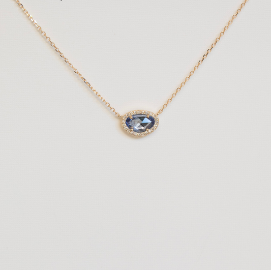 stella necklace - blue sapphire
