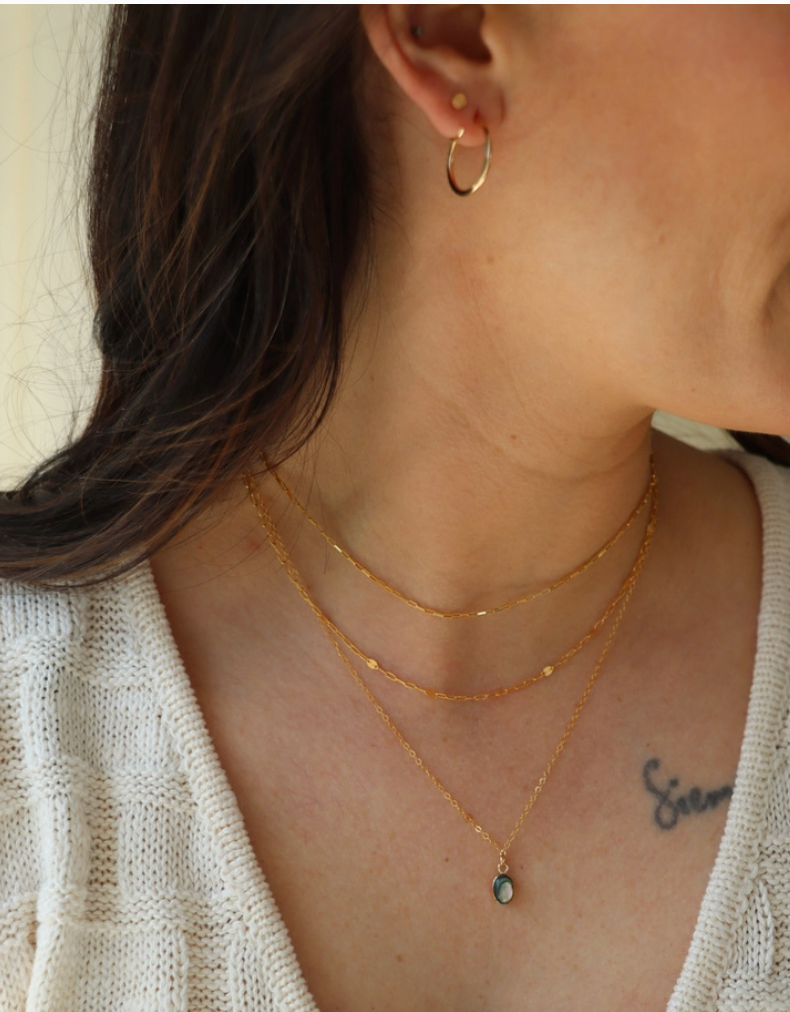abalone pendant necklace