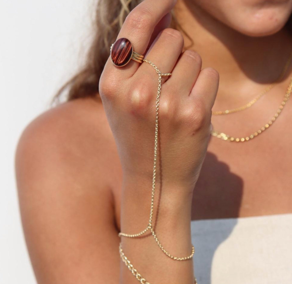 gemini hand chain bracelet