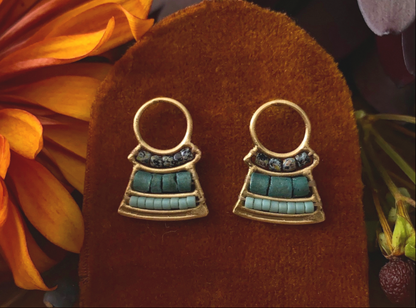 spaceship stud earrings