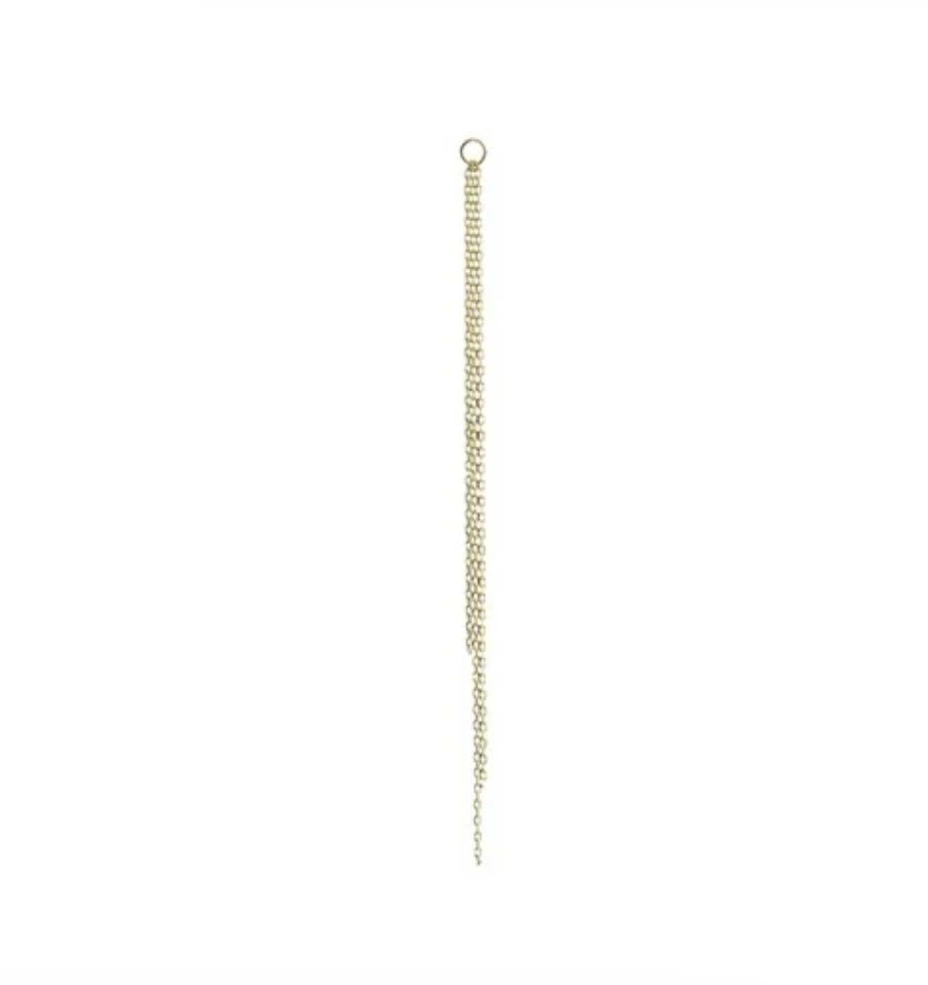 métier / gold chain plaque charm - single