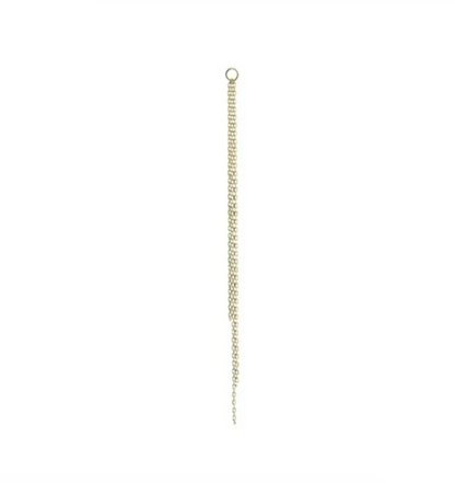 métier / gold chain plaque charm - single