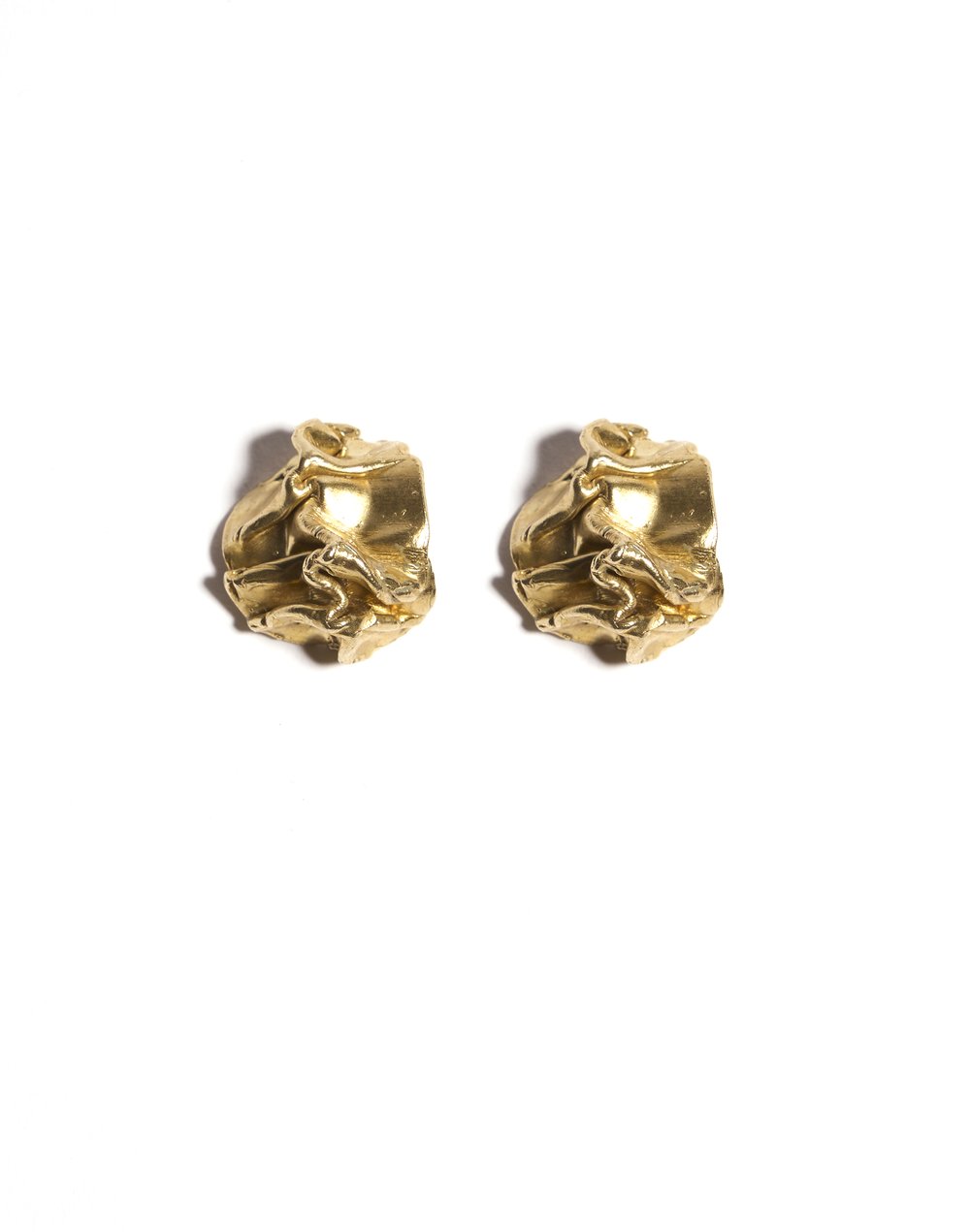 plié hoop earrings