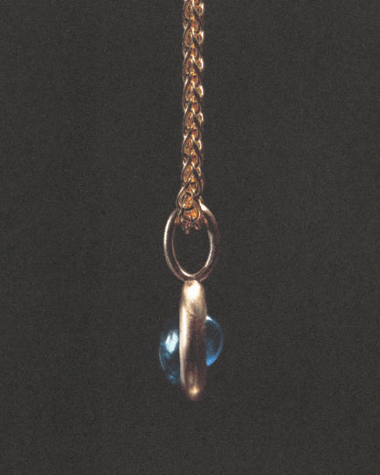 wwake / duo sapphire sister pendant charm