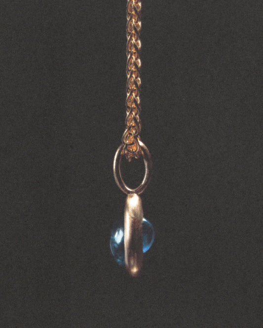 wwake / duo sapphire sister pendant charm