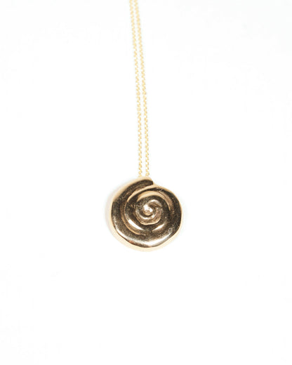 spiral shell necklace