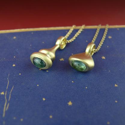 pendulum charm no.6 - green tourmaline