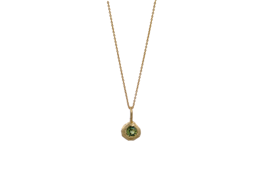 terra pendant - green sapphire