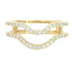 the double river of light ring - natural diamond