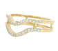 the double river of light ring - natural diamond