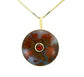 the cerclen pendant - agate + garnet