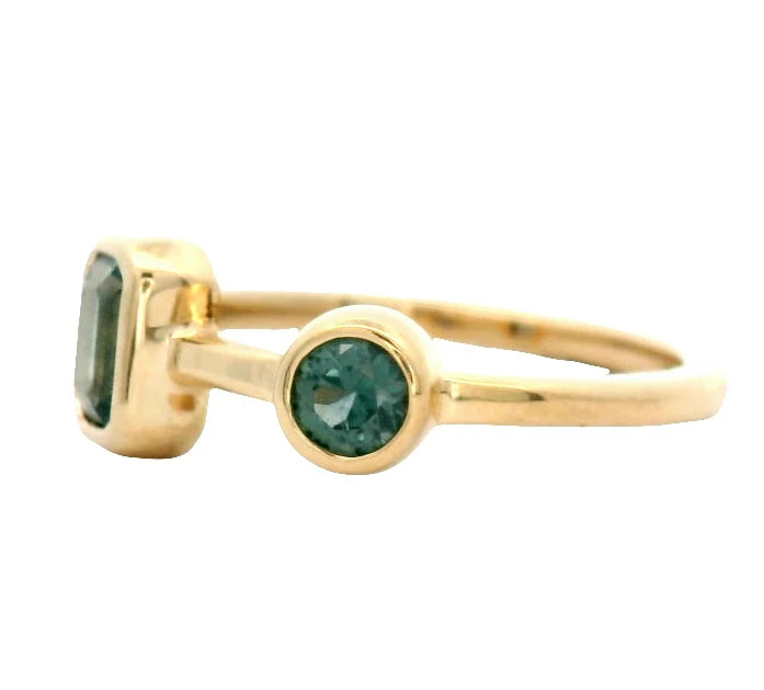 the toi et moi ring - montana sapphire