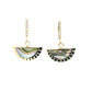 selene earrings - abalone + natural diamond
