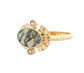 the sol ring - abalone + pink montana sapphire