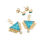the apex ear jacket earrings - water web turquoise