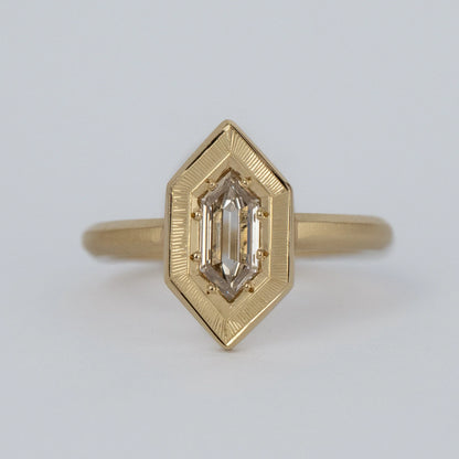 athena ring - champagne diamond
