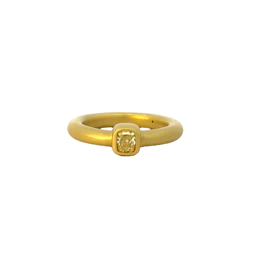 jewl // 004 - one of a kind ring - yellow diamond