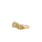 baguette v shape scatter ring - natural lemon diamond