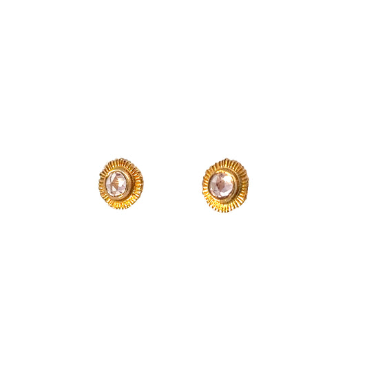 nova stud earrings - pink sapphire