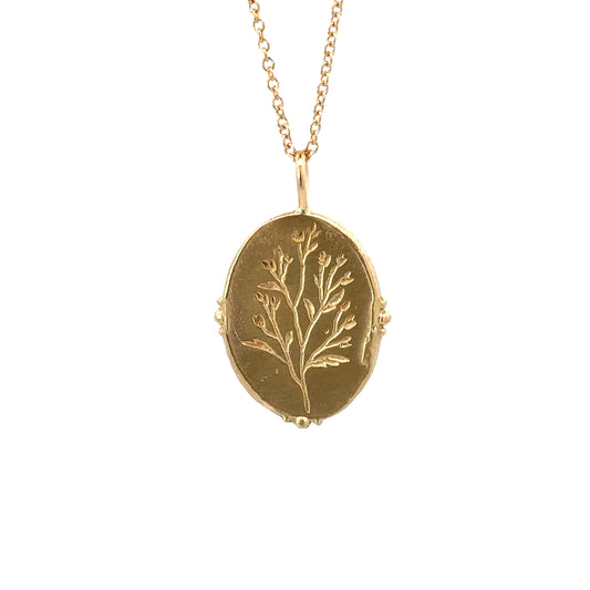 ooak floral pasture amulet necklace no.9