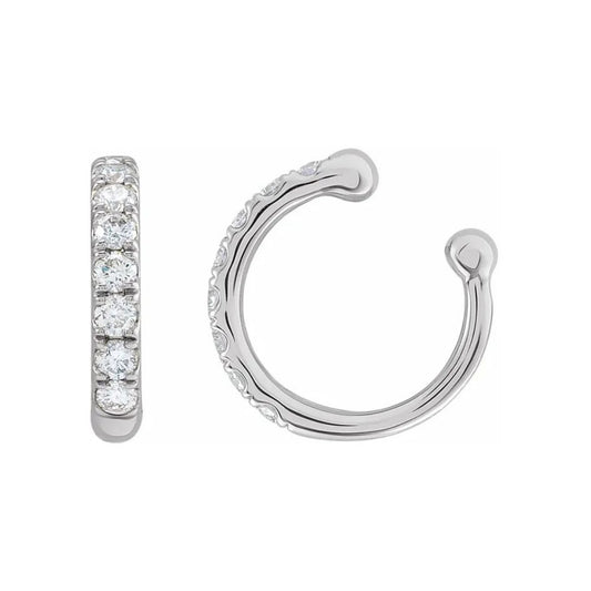 diamond ear cuff - grown diamond