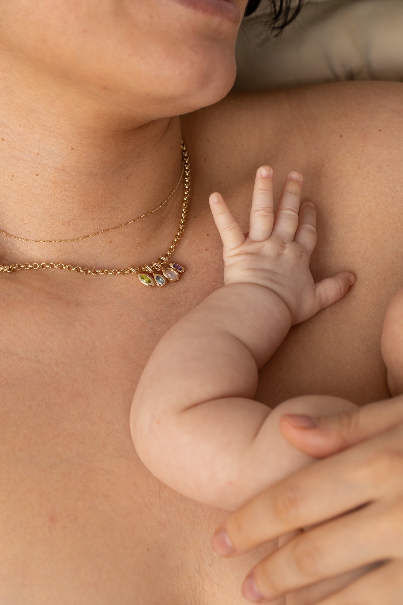 wwake / tempo pendant charm - aquamarine (march)