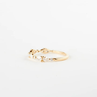 willow ring band - natural diamond