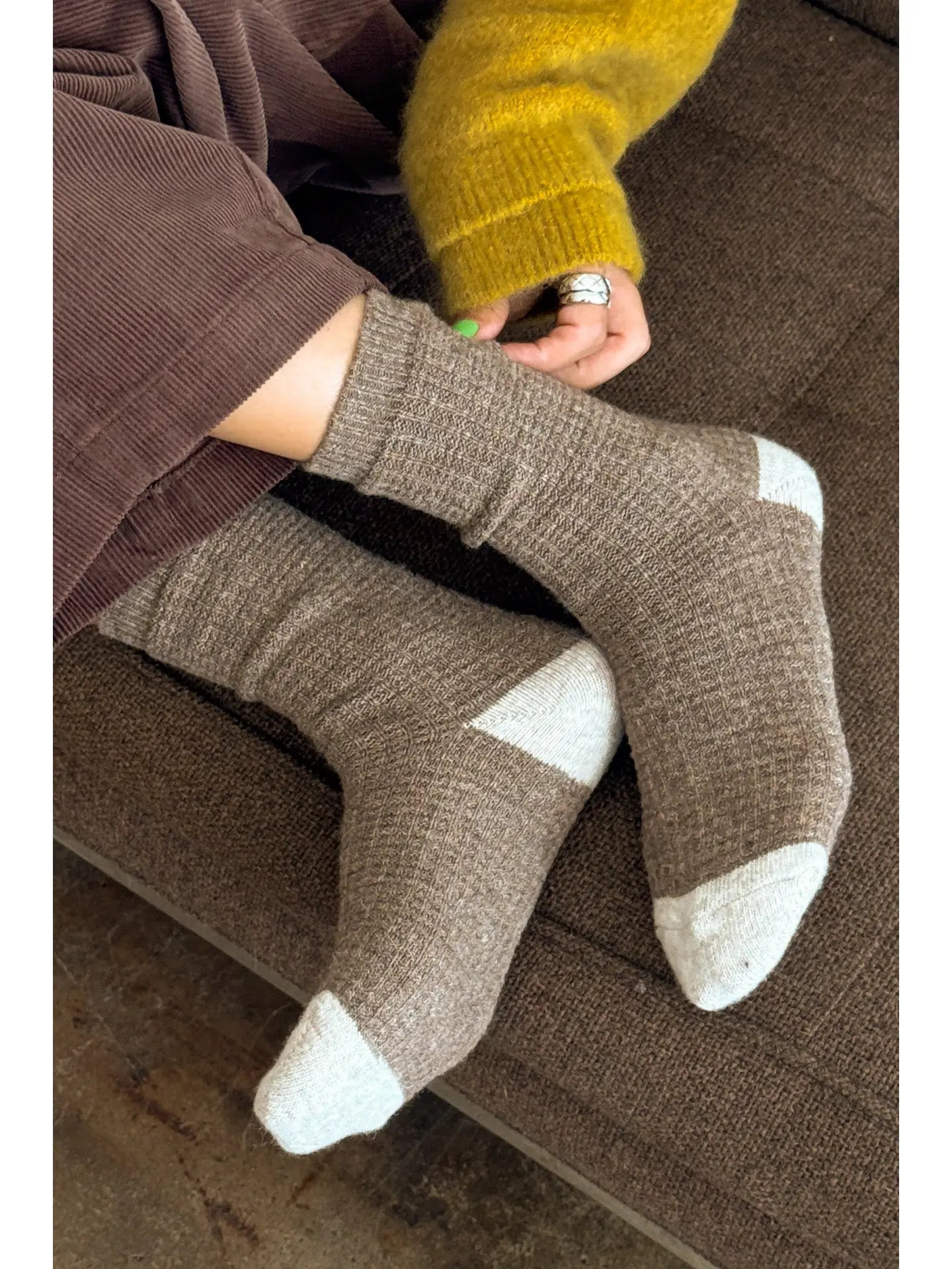 le bon shoppe / wool waffled socks