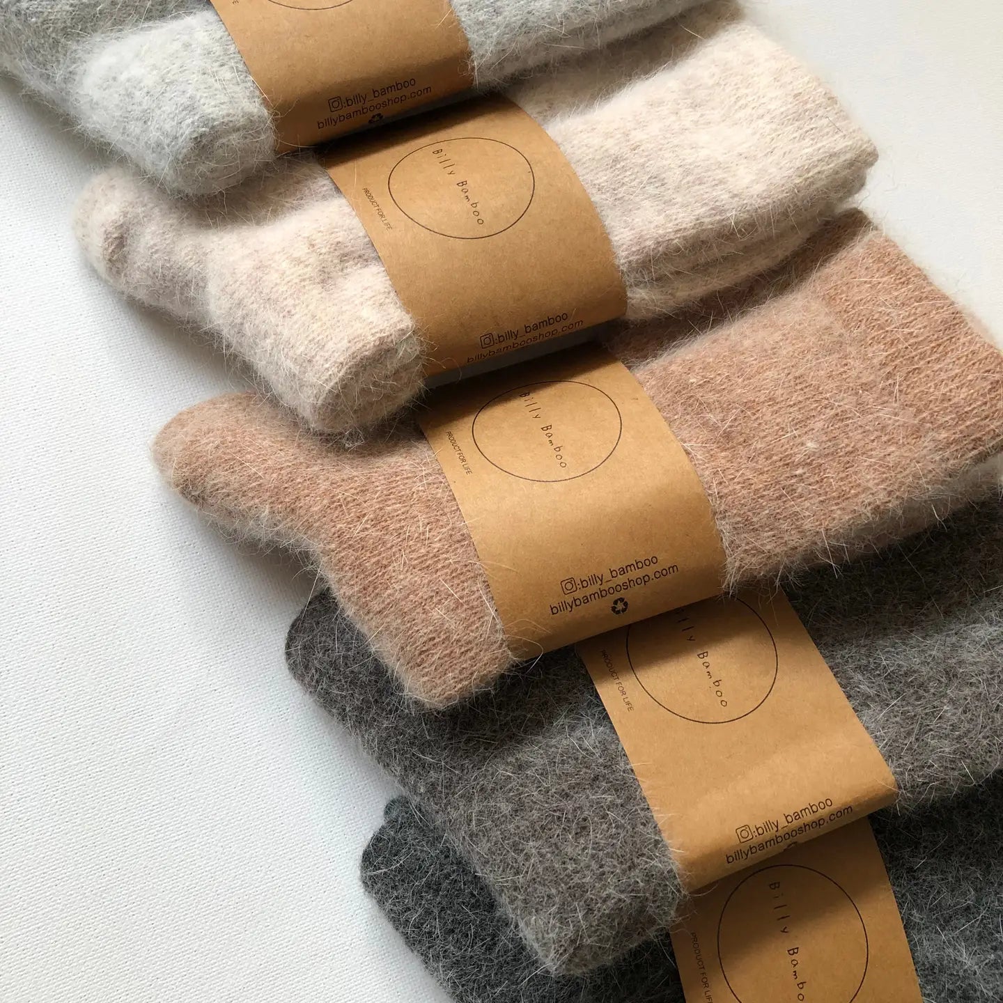 billy bamboo / fluffy angora socks