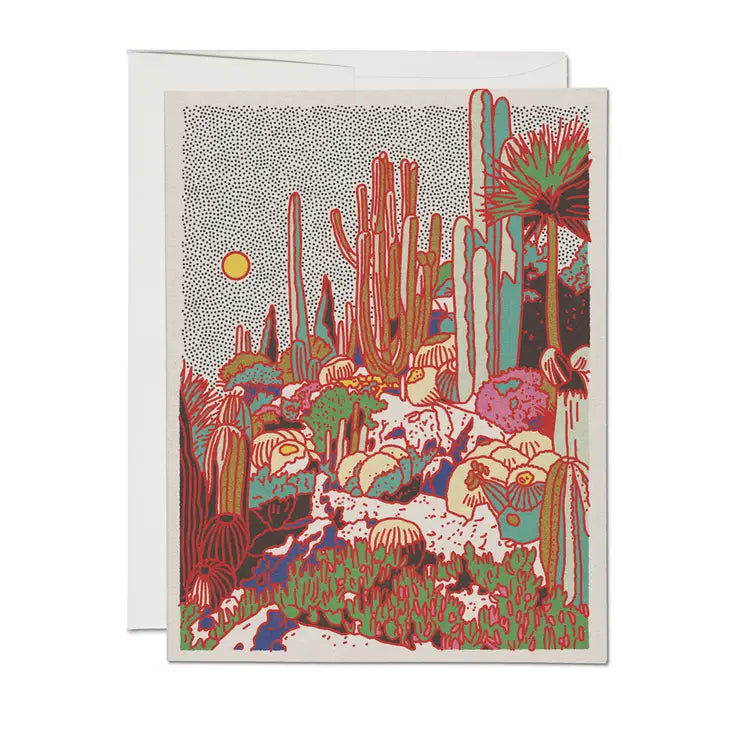 desert sunset card