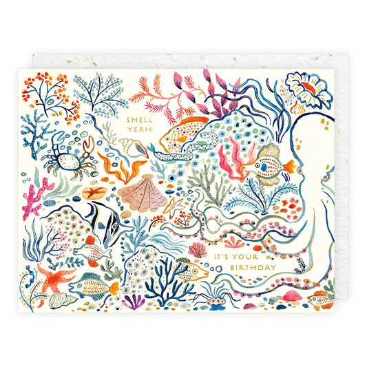 shell yeah birthday card