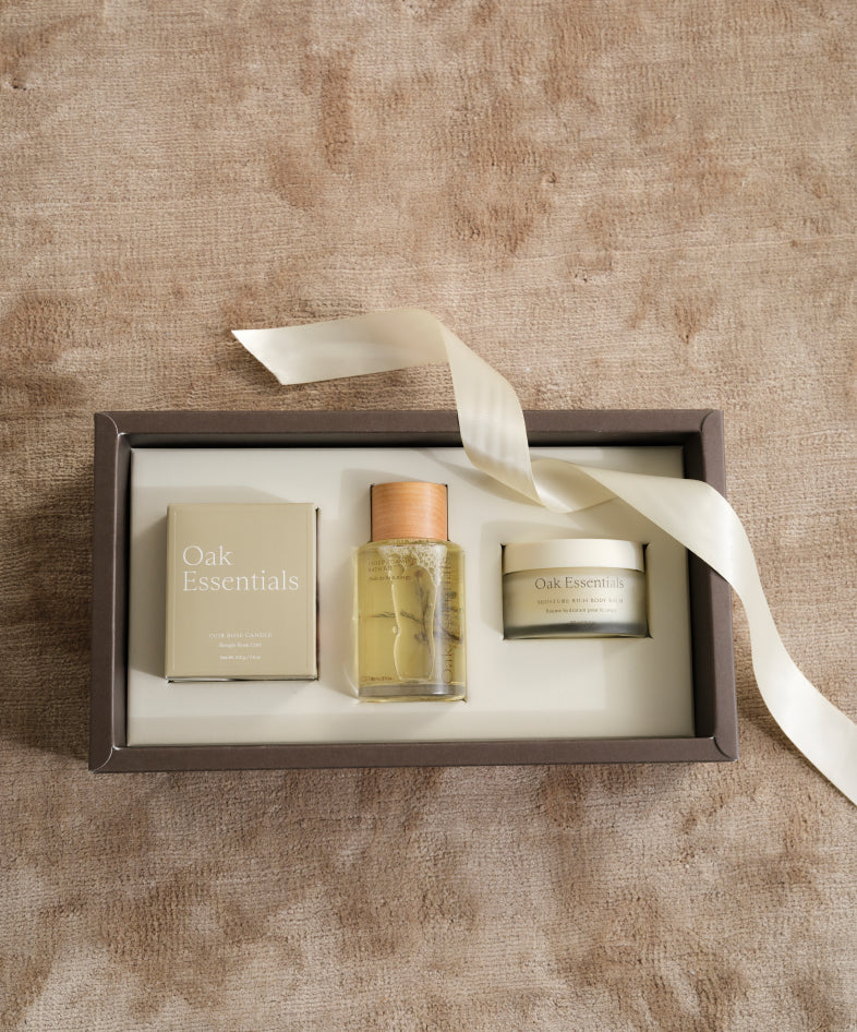 oak essentials / aromatherapy bath set