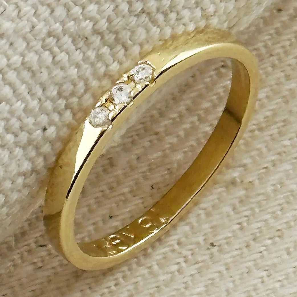 pavé squared ring band - cz