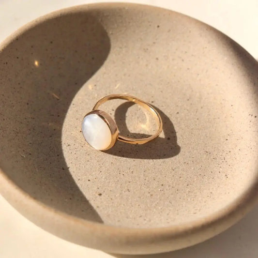 mother of pearl ring