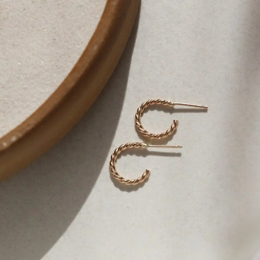 spiral hoop earrings