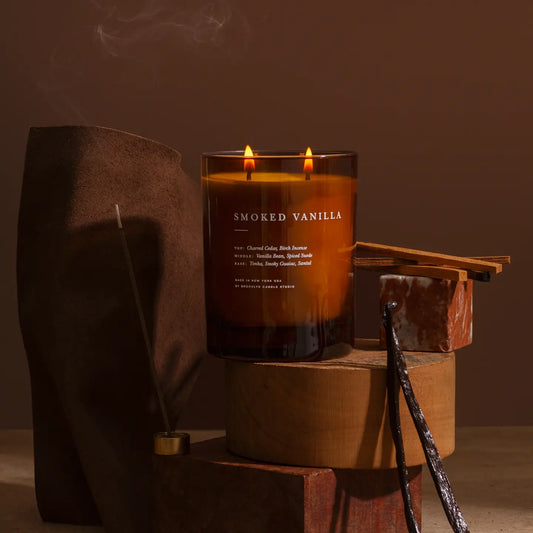 brooklyn candle studio / seasonal double wick candle - smoked vanilla