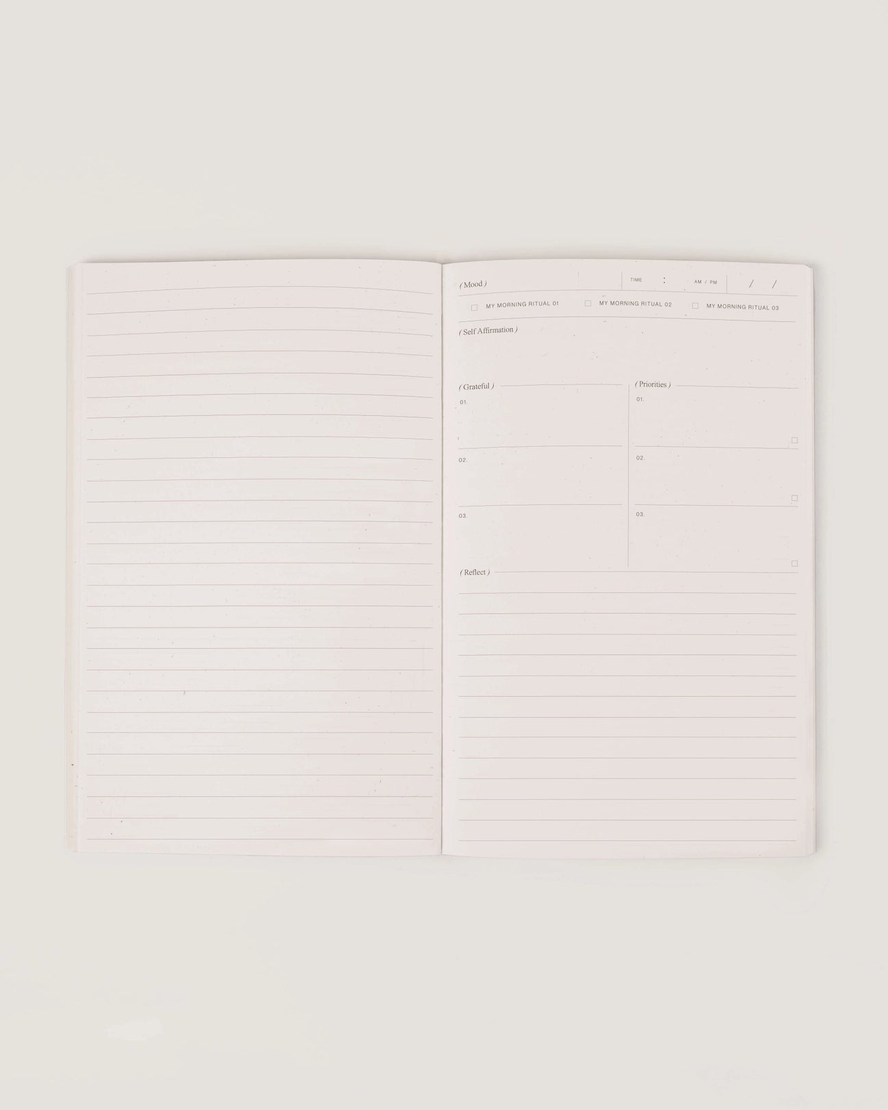 wilde house paper / morning routine journal