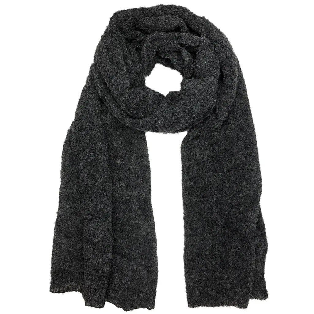 ultra plush alpaca scarf / charcoal