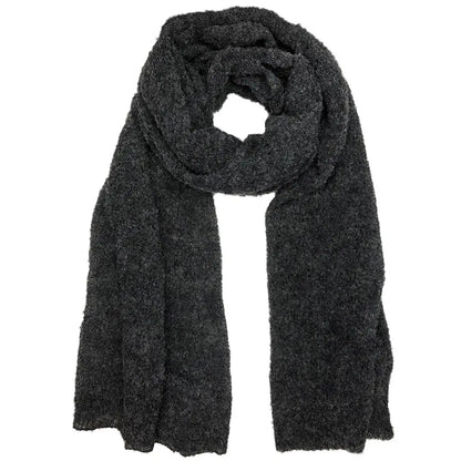 ultra plush alpaca scarf / charcoal