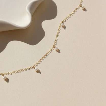 delicate pearl necklace