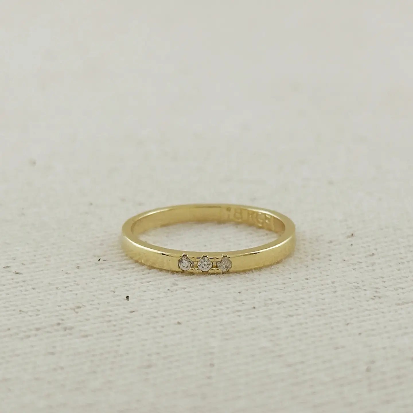 pavé squared ring band - cz