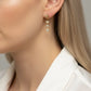 dangling shapes earrings - cz
