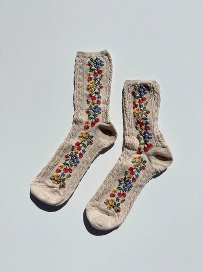 billy bamboo / wild strawberry socks