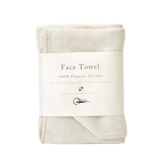 nawrap organic cotton face towel