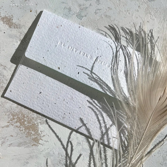 sea glass thank you card