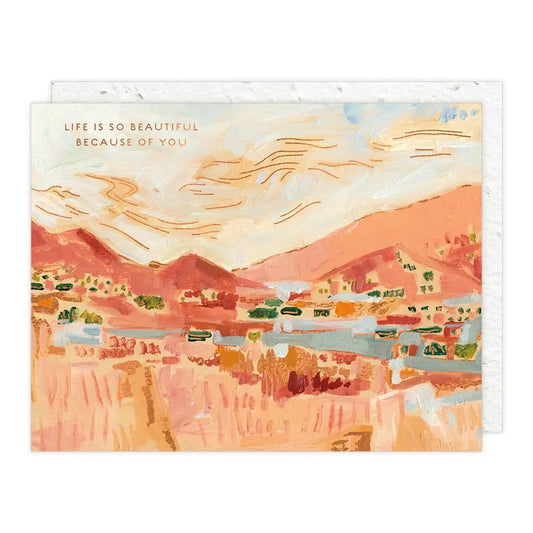 golden hills love + friendship card