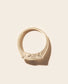 chiara signet ring - natural diamond