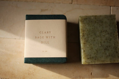 saipua / soap bar - clary sage with dill